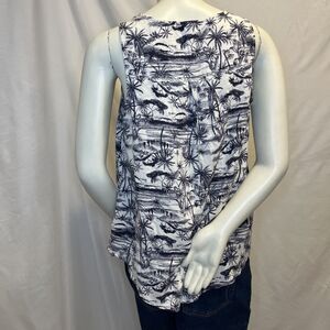TORRID Women's Blue/White Sleeveless Summer Top Plus Size 0X